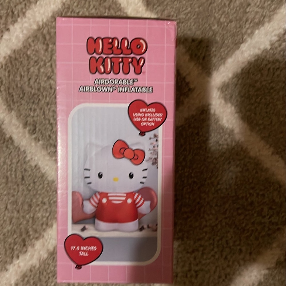 New Hello Kitty Valentines Day Airdorable Airblown Inflatable 17.5” 2023